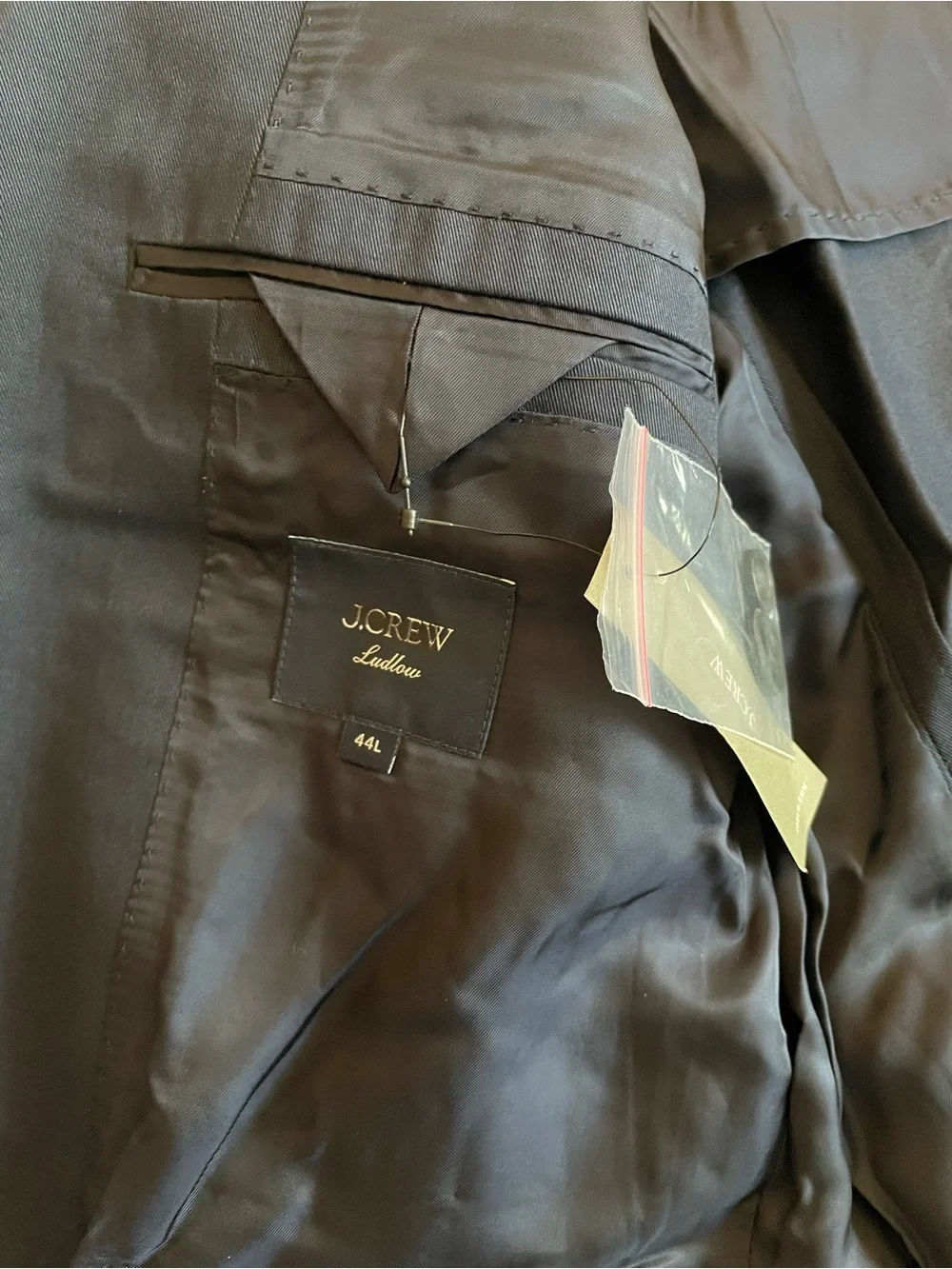 J. CREW Ludlow Slim-fit suit jacket in Japanese cotton chino Navy 44L $398 CQ521